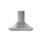 Smeg KPF36UX 36 inch Portofino Wall Mount Hood with 600 CFM, LED Lighting, 3 Stainless Steel Grease Filters (Stainless Steel)