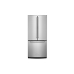 KitchenAid KRFF300ESS 30" French Door Refrigerator with 19.68 cu. ft. Capacity, ExtendFresh Temperature Management System, Interior Water Dispenser (Stainless Steel)