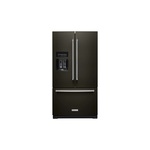 KitchenAid KRFF577KBS 36" French Door Refrigerator with 27 cu. ft. Capacity, ExtendFresh Temperature Management System and Exterior Ice and Water Dispenser (Black Stainless Steel with PrintShield Finish)