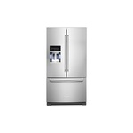 KitchenAid KRFF577KPS 36" French Door Refrigerator with 27 cu. ft. Capacity, ExtendFresh Temperature Management System and Exterior Ice and Water Dispenser (Stainless Steel with PrintShield Finish)