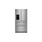 KitchenAid KRMF706ESS 36" 5-Door French Door Refrigerator with 25.76 cu. ft. Capacity, Preserva Food Care System and Exterior Ice and Water Dispenser  (Stainless Steel)