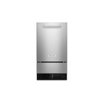 KitchenAid KUID508HPS 18" Automatic Ice Maker with Clear Ice, 35 lbs. Storage Capacity and Built-In Drain Pump System in Stainless Steel with PrintShield Finish