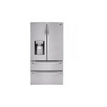 LG LMXS28626S 36" Smart French Door Refrigerator with 27.8 cu. ft. Capacity, Door Cooling Plus, Multi-Air Flow Cooling, Fresh Air Filter, Energy Star in Stainless Steel