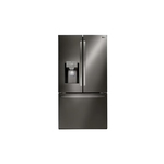 LG LRFS28XBD 36" Smart Standard Depth 3-Door French Door Refrigerator with 28 cu. ft. Capacity, Tall Ice & Water Dispenser, Energy Star (Black Stainless Steel)