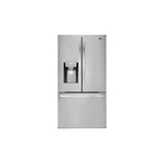 LG LRFS28XBS 36 inch Smart Standard Depth 3-Door French Door Refrigerator with 28 cu. ft. Capacity, Tall Ice & Water Dispenser, Energy Star (Stainless Steel)