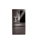 LG LRMVC2306D 36" Smart Counter-Depth French Door Refrigerator with 22.5 cu. ft. Capacity, Dual Ice Maker, Craft Ice, ThinQ, Energy Star, Sabbath Mode, PrintProof (Print Resist Black Stainless Steel)