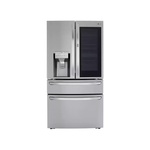 LG LRMVC2306S 36" Smart Counter-Depth French Door Refrigerator with 22.5 cu. ft. Capacity, Dual Ice Maker, Craft Ice, ThinQ, Energy Star, Sabbath Mode, PrintProof (PrintProof Stainless Steel)