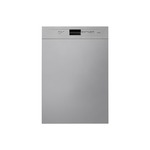 Smeg LSPU8212S 24" Built-In Dishwasher with 13 Place Settings, Stainless Steel Tub, AquaStop, ADA Compliant Energy Star, in Silver