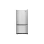 Maytag MBF1958FEZ 30" Bottom Freezer Refrigerator with 18.67 cu. ft. Capacity, BrightSeries LED Lighting, FreshLock Crispers, Energy Star, in Fingerprint Resistant Stainless Steel