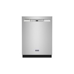 Maytag MDB4949SKZ 24" Built-In Full Console Dishwasher with 14 Place Settings, Stainless Steel Tub and Dual Power Filtration (Fingerprint Resistant Stainless Steel)