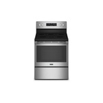 Maytag MER7700LZ 30" Freestanding Electric Range with 5 Elements, 5.3 cu. ft. Oven Capacity, Air Fry, Self Clean in Fingerprint Resistant Stainless Steel