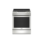 Maytag MES8800PZ 30" Slide-In Electric Range with 5 Elements, 6.4 cu. ft. Capacity, Keep Warm Setting, Hidden Bake Element and Air Fry in Stainless Steel