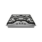 Maytag MGC7430DS 30" Gas Cooktop with 4 Burners, 15,000 BTU Power Burner and DuraClean Continuous Cast-Iron Grates in Stainless Steel