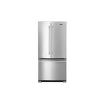 Maytag MRFF5033PZ 33" French Door Refrigerator with 22.11 cu. ft. Capacity, Internal Water Dispenser and BrightSeries LED Lighting in Fingerprint Resistant Stainless Steel