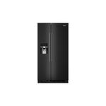 Maytag MRSF4036PB 36" Side-by-Side Refrigerator with 25 cu. ft. Storage Capacity, Frameless Glass Shelves, LED Lighting, Advanced Defrost (Black)