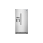 Maytag MSS25C4MGZ 36" Side-By-Side Refrigerator with 24.51 cu. ft. Capacity, Exterior Ice and Water Dispenser and BrightSeries LED Lighting (Fingerprint Resistant Stainless Steel)