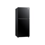 Impecca RA2106KD2 24" Top Mount Freezer Refrigerator with 10.1 cu. ft. Capacity, Automatic Defrost, LED Lighting, and Reversible Doors (Black)