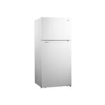 Impecca RA2170WD2 32" Counter Depth Top Freezer Refrigerator with 17 cu. ft. Capacity, Glass Shelves, LED Lighting, Recessed Handle, Auto Defrost (White)