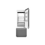 Smeg RBMU30R 30" Built-In Bottom Mount Refrigerator with 15.54 cu. ft. Capacity, Ice Maker, Inverter Technology, LED Lighting in Panel Ready