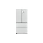 Impecca RF4191WW 33" Counter Depth 4 Door French Door Refrigerator with 18.9 cu. ft. Capacity, Automatic Defrost, LED Lighting, Recessed Handles (White)