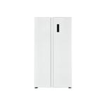 Impecca RS1963W 36" Counter Depth Side by Side Refrigerator with 18.8 cu. ft. Capacity, External Digital Temperature Display and LED Lighting (White)