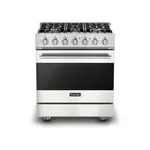 Viking RVDR33025BPWLP 3 Series 30" Dual Fuel Range with 5 Burners, 4.7 cu. ft. Oven Capacity and Self-Cleaning (Pure White, Liquid Propane)