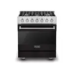 Viking RVGR33025BONLP 3 Series 30" Gas Range with 5 Burners, 4 cu. ft. Oven Capacity and Self-Cleaning (Onyx, Liquid Propane)