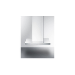 Summit SEH4624SSADA 24" ADA Compliant European Style Convertible Wall Mount Range Hood with 400 CFM, LED Lighting, 3 Fan Speeds, Charcoal Filters and Removable Aluminum Cassette Filters in Stainless Steel