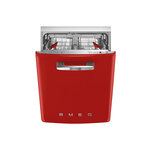 Smeg STU2FABRD2 24" 50's Retro Style Dishwasher with 13 Place Settings,10 Programs, FlexiDUO, Planetarium Wash (Red)