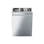 Smeg STU8612X 24" Classic Series Fully-Integrated Dishwasher with 13 Place Settings, 5 Programs, Standard Wash, Stainless Steel Tub, Aquastop, Energy Star, in Stainless Steel