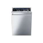 Smeg STU8623X 24" Classic Series Fully-Integrated Dishwasher with FlexiDUO, 10 Programs, 13 Place Settings, Orbital Wash, in Stainless Steel