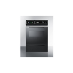 Summit TEM715DK 24" Electric Single Wall Oven with 2.92 cu. ft. Capacity, 115 Volts Operation, Storage Compartment, Two Wire Racks and Digital Clock and Timer (Black)