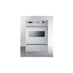 Summit EM715 24" Electric Single Wall Oven with 2.92 cu. ft. Capacity, 115 Volts Operation, Storage Compartment, Two Wire Racks and Digital Clock and Timer (Stainless Steel)