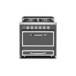 Viking TVDR3614BDG Tuscany Series 36" Dual Fuel Range with 4 Sealed Burners and 3.8 cu. ft. Capacity Oven (Damascus Grey)