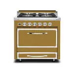 Viking TVDR3614BGH Tuscany Series 36 inch Dual Fuel Range with 4 Sealed Burners and 3.8 cu. ft. Capacity Oven (Golden Hour)