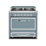 Viking TVDR3614BNS Tuscany Series 36 inch Dual Fuel Range with 4 Sealed Burners and 3.8 cu. ft. Capacity Oven (November Sky)