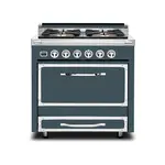 Viking TVDR3614BSQ Tuscany Series 36 inch Dual Fuel Range with 4 Sealed Burners and 3.8 cu. ft. Capacity Oven (Squall)