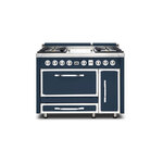 Viking TVDR4814GSB Tuscany Series 48" Dual Fuel Range with 4 Sealed Burners and Griddle, and 6.2 cu. ft. Oven Capacity (Slate Blue)