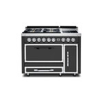 Viking TVDR4814ICS Tuscany Series 48" Dual Fuel Range with 4 Sealed Burners and 2 Induction Elements, and 6.2 cu. ft. Oven Capacity (Cast Black)