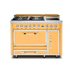 Viking TVDR4814IDA Tuscany Series 48" Dual Fuel Range with 4 Sealed Burners and 2 Induction Elements, and 6.2 cu. ft. Oven Capacity (Daffodil)