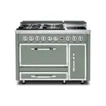 Viking TVDR4814IEU Tuscany Series 48" Dual Fuel Range with 4 Sealed Burners and 2 Induction Elements, and 6.2 cu. ft. Oven Capacity (Eucalyptus)