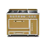 Viking TVDR4814IGH Tuscany Series 48 inch Dual Fuel Range with 4 Sealed Burners and 2 Induction Elements, and 6.2 cu. ft. Oven Capacity (Golden Hour)