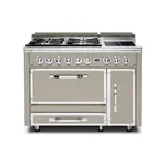 Viking TVDR4814INA Tuscany Series 48 inch Dual Fuel Range with 4 Sealed Burners and 2 Induction Elements, and 6.2 cu. ft. Oven Capacity (Nantucket)