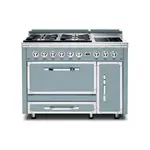 Viking TVDR4814INS Tuscany Series 48" Dual Fuel Range with 4 Sealed Burners and 2 Induction Elements, and 6.2 cu. ft. Oven Capacity (November Sky)