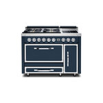 Viking TVDR4814ISB Tuscany Series 48 inch Dual Fuel Range with 4 Sealed Burners and 2 Induction Elements, and 6.2 cu. ft. Oven Capacity (Slate Blue)