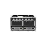 Viking TVDR6616GCS Tuscany Series 66" Dual Fuel Range with 6 Sealed Burners and Griddle, and 7.6 cu. ft. Oven Capacity (Cast Black)