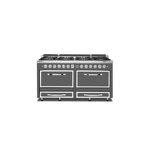 Viking TVDR6618BDG Tuscany Series 66" Dual Fuel Range with 8 Sealed Burners and 7.6 cu. ft. Oven Capacity (Damascus Grey)