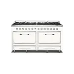 Viking TVDR6618BPW Tuscany Series 66 inch Dual Fuel Range with 8 Sealed Burners and 7.6 cu. ft. Oven Capacity (Pure White)