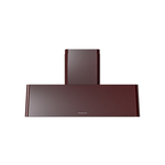 ILVE UAG48BU Nostalgie 48" Range Hood with 850 CFM, 3 Speed + Intensive, Front LED Light Bar (Burgundy)