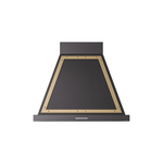 ILVE UANB30BKG Nostalgie Noblesse 30" Range Hood (Glossy Black, Brass)